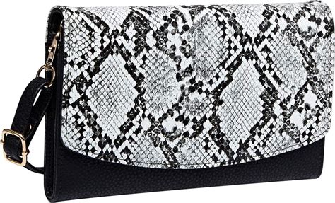 white snake skin crossbody bag